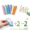 Joyin Washable Chalk Set 24 Pieces Kids Outdoor Drawing-1