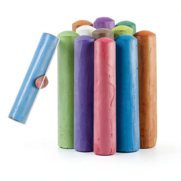 VEESA Kids Drawing Chalks Washable Non Toxic Outdoor Fun-1