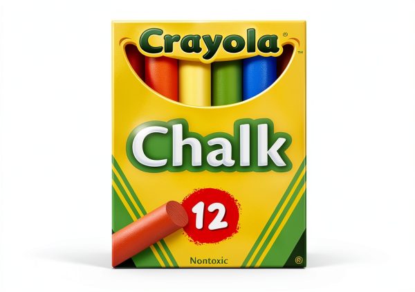 Crayola Kids Drawing Chalks Assorted Colors 12 Sticks-1