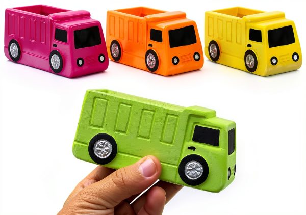 Isle of Whimsy Washable Chalk Dump Truck Kids Drawing Toy-1