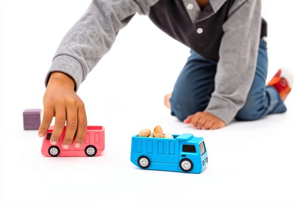 Isle of Whimsy Washable Chalk Dump Truck Kids Drawing Toy-3