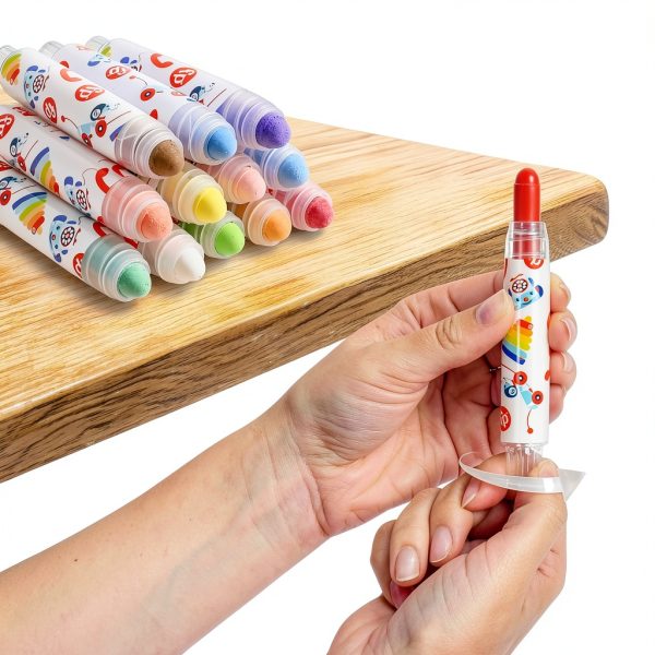 Kids Drawing Chalk Sunny Days 12 Colors Mess Free-3