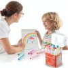 Zhenbuco Dustless Chalk 12 Colors Twistable Holder Kids Art-5