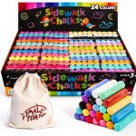 SMALL FISH Sidewalk Chalk Non Toxic Washable Kids Drawing-0