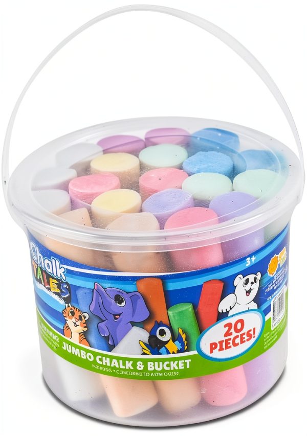 Sunny Days Sidewalk Chalk Bucket Kids Drawing Colors Outdoor-0
