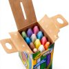Crayola Outdoor Chalk 12ct Washable Antiroll Kids Art-3