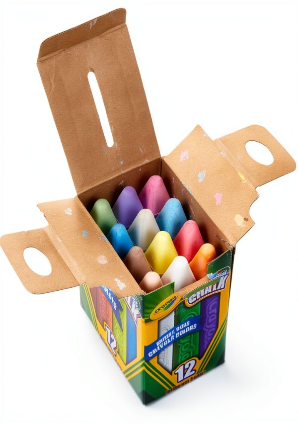 Crayola Outdoor Chalk 12ct Washable Antiroll Kids Art-3