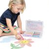 JustRed Dustless Chalk 12 Colors Kids Drawing Set-1