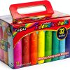 Cra-Z-Art Sidewalk Chalk 32 Pieces Non-Toxic Kids Outdoor-0