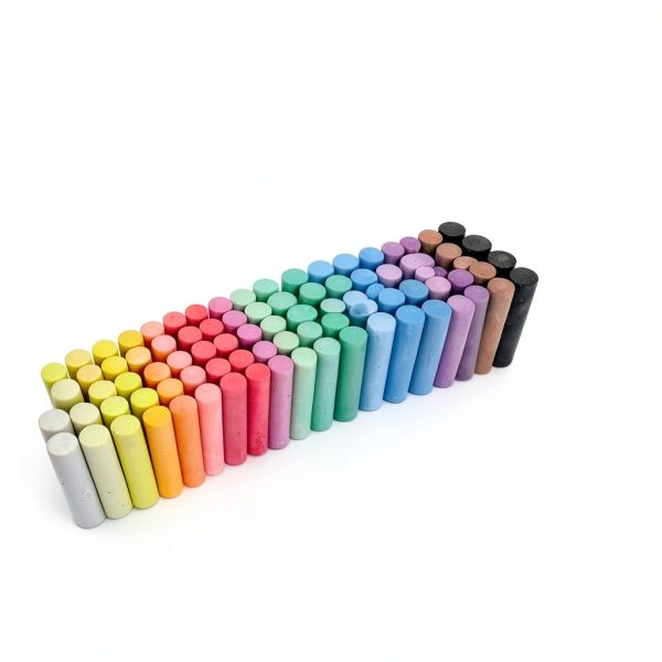 SMALL FISH Jumbo Sidewalk Chalk Set 200 Washable Colors-6