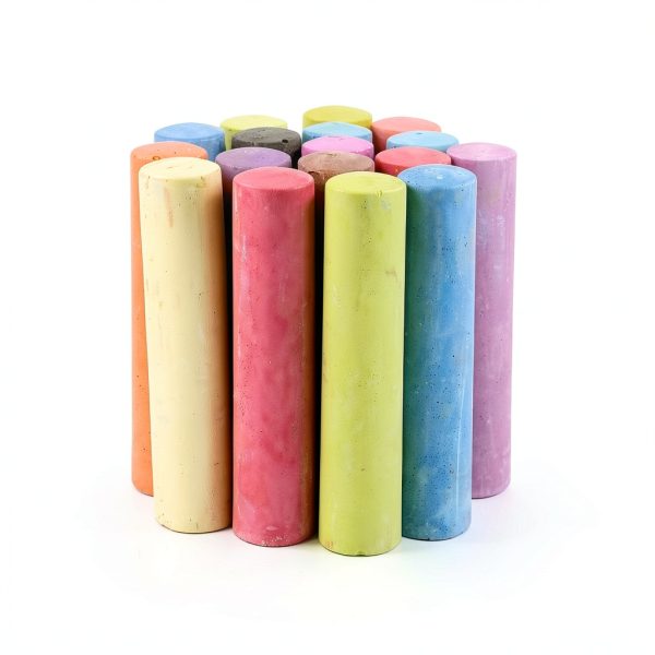 SMALL FISH Jumbo Sidewalk Chalk Set 200 Washable Colors-2