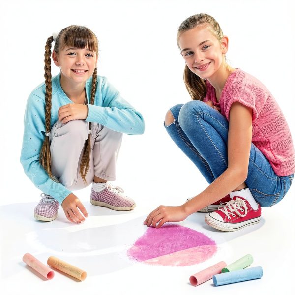 Feela Sidewalk Chalk 168 Pack Kids Drawing Colors Outdoor-4