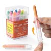 Zhenbuco Dustless Chalk 12 Colors Twistable Holder Kids Art-6