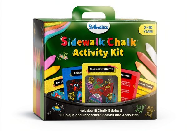 Skillmatics Sidewalk Chalk Activity Kit Outdoor Fun Kids-7