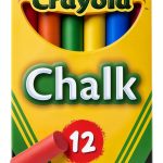 Crayola Kids Drawing Chalks Assorted Colors 12 Sticks-0