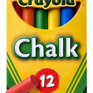 Crayola Kids Drawing Chalks Assorted Colors 12 Sticks-0