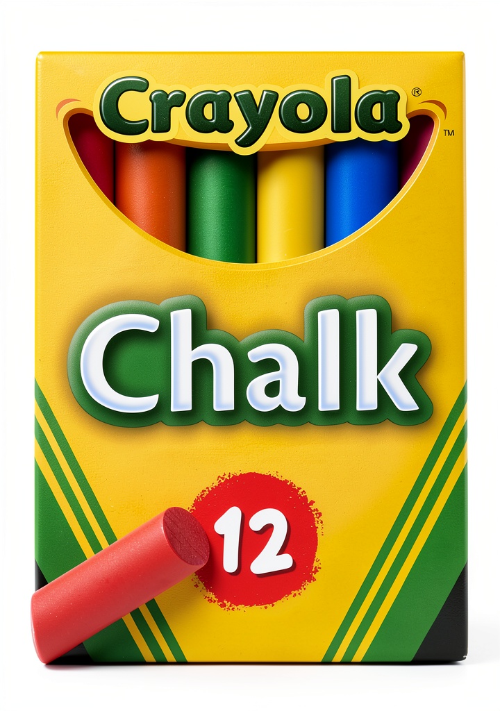 Crayola kids drawing chalks assorted colors 12 sticks being used by children on a classroom chalkboard