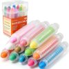 Zhenbuco Dustless Chalk 12 Colors Twistable Holder Kids Art-0