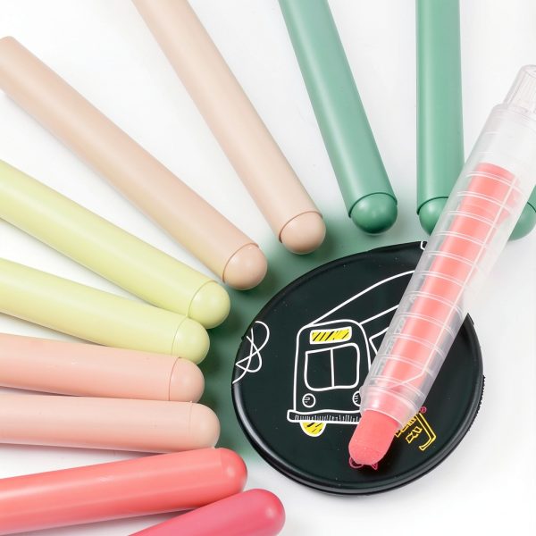 MOMJOY Kids Drawing Chalks Dustless Non-Toxic Multicolor-4