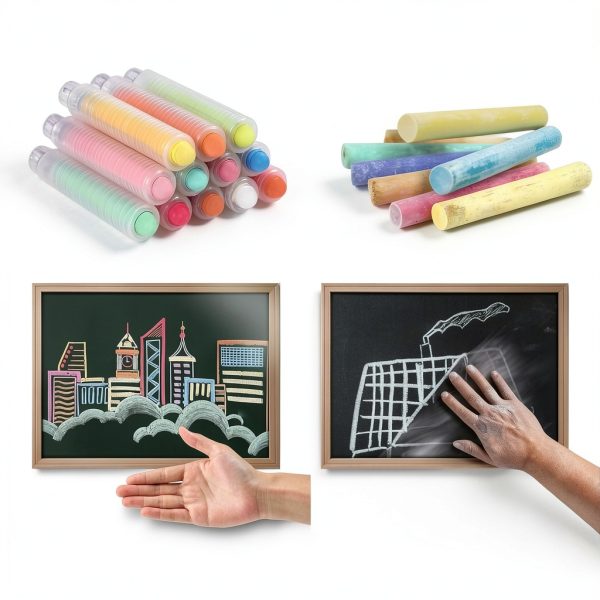 Heyoxista Kids Drawing Chalks Dustless Multicolor 72 Pack-2