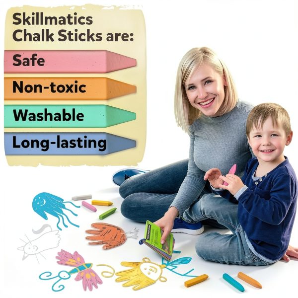 Skillmatics Sidewalk Chalk Activity Kit Outdoor Fun Kids-3