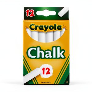 Crayola White Chalk Smooth Glide Kids Drawing Chalks-0