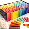 SMALL FISH Jumbo Sidewalk Chalk Set 200 Washable Colors-0