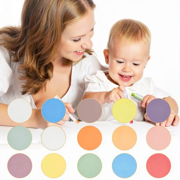 MOMJOY Kids Drawing Chalks Dustless Non-Toxic Multicolor-1