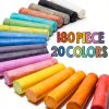 JASNKKONT Kids Drawing Chalks 180 Set Washable Non-Toxic-1