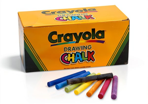 Crayola Drawing Chalk Assorted Colors Kids Art Supplies-0
