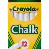 Crayola White Chalk Smooth Glide Kids Drawing Chalks-1