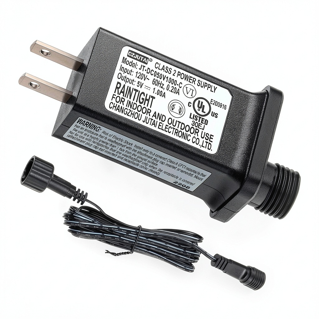 Airoads 5V 1A Low Voltage Transformer on a Christmas tree