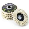 4-1/2" x 7/8" Felt Flap Disc abrasticle 5 Pack for Angle Grinder-0