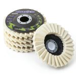 4-1/2" x 7/8" Felt Flap Disc abrasticle 5 Pack for Angle Grinder-0