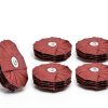 LINE10 Tools 4 inch Sanding Mop Kit 3 Wheels 80 120 240 Grit 1/4 Shank-5
