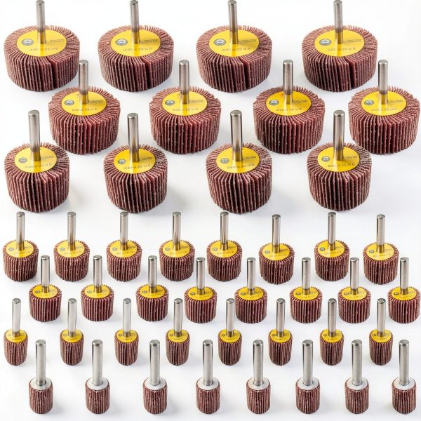 44 Pack 7 80 Grit 1 4 Abrasive Flap Wheel Set Tonmp Oxide-0