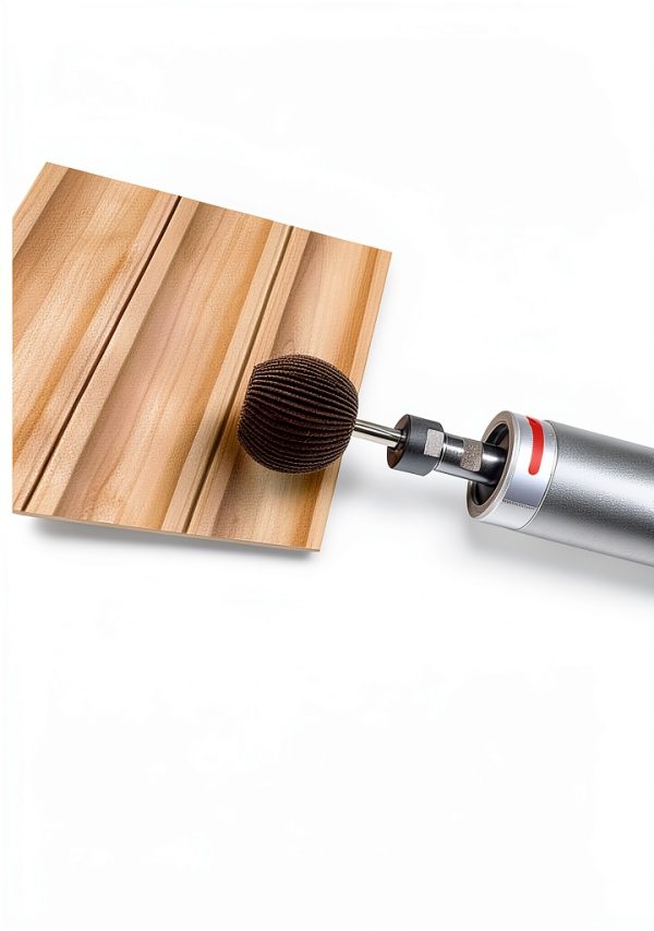 5PCS Spherical Sandpaper Flap Wheel 6mm(1/4") Shank 60-120 Grit Abrasive Rotary Tool Accessories for Polishing Ball Shape-5