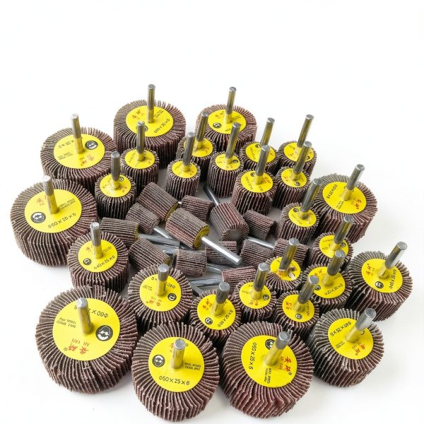 44 Pack 7 80 Grit 1 4 Abrasive Flap Wheel Set Tonmp Oxide-5