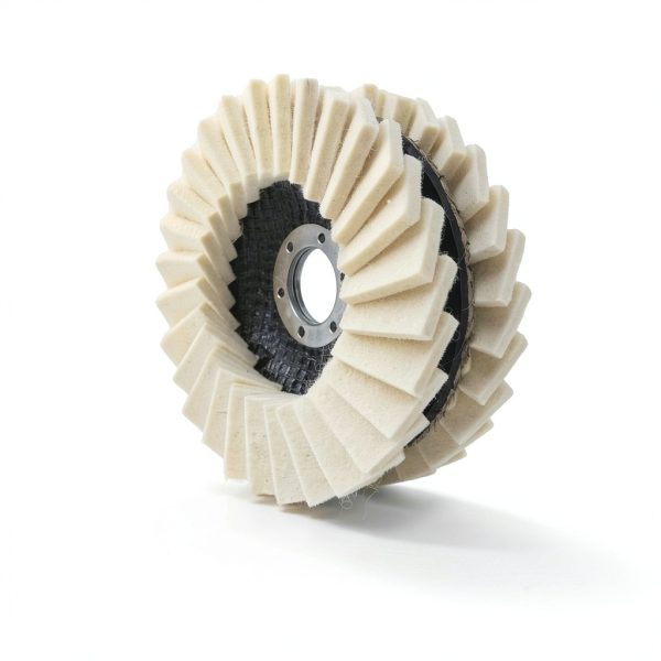 4-1/2" x 7/8" Felt Flap Disc abrasticle 5 Pack for Angle Grinder-4