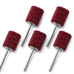 Abrasive Flap Wheels Rosebe 5-Pack Non-Woven 320# 20mm Brown-0