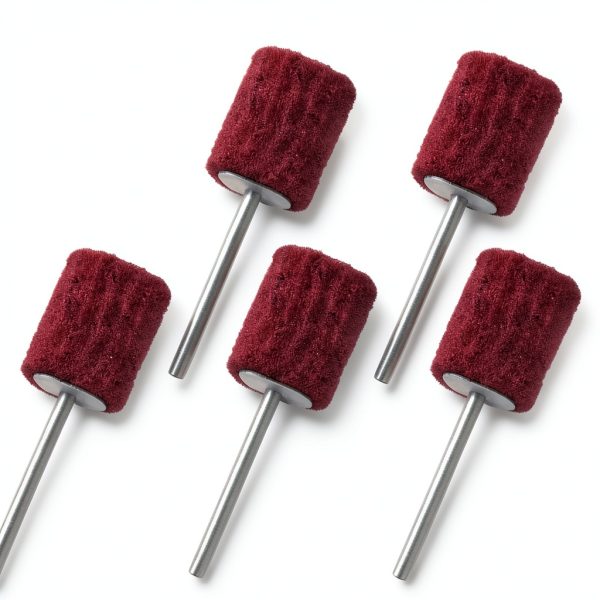 Abrasive Flap Wheels Rosebe 5-Pack Non-Woven 320# 20mm Brown-0