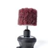 Abrasive Flap Wheels Rosebe 5-Pack Non-Woven 320# 20mm Brown-3