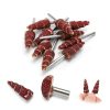TSV 60Pcs Cone Shape Abrasive Flap Wheels, 1/8" Shank Sandpaper Grinding Heads, 80-600 Grits Flap Wheel Sander for Drill, Die Grinder-4