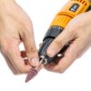 TSV 60Pcs Cone Shape Abrasive Flap Wheels, 1/8" Shank Sandpaper Grinding Heads, 80-600 Grits Flap Wheel Sander for Drill, Die Grinder-5