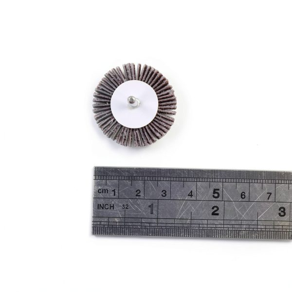 AUTOTOOLHOME 20PCS Abrasive Flap Wheel Sander 80 Grit 1/8" Shank Diameter 32mm 3/8" Thick and 1" Abrasive Sandpaper Flap Sanding Wheel Grinding Head Rotary Tool for Grinding and Polishing-5