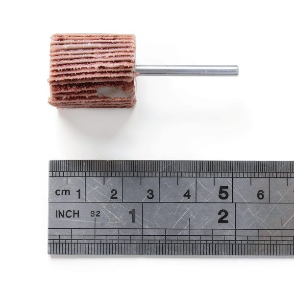 AUTOTOOLHOME 20PCS Abrasive Flap Wheel Sander 80 Grit 1/8" Shank Diameter 32mm 3/8" Thick and 1" Abrasive Sandpaper Flap Sanding Wheel Grinding Head Rotary Tool for Grinding and Polishing-6