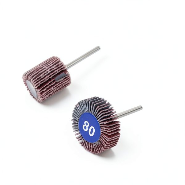 AUTOTOOLHOME 20PCS Abrasive Flap Wheel Sander 80 Grit 1/8" Shank Diameter 32mm 3/8" Thick and 1" Abrasive Sandpaper Flap Sanding Wheel Grinding Head Rotary Tool for Grinding and Polishing-7
